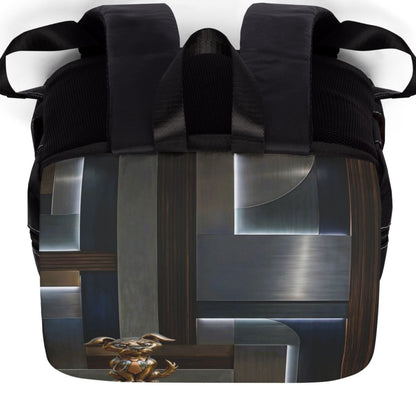 Upscale Metallic Medical Dog Shoulder Backpack