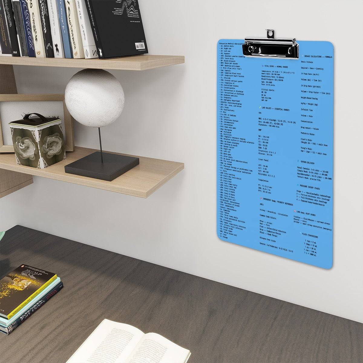 Galactic Medic Reference Duo Acrylic Clipboard