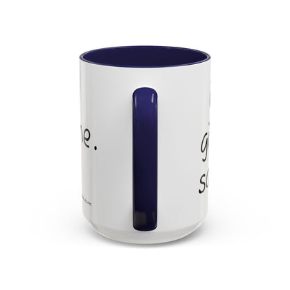 Nurse Sloth Coffee Mug — "it's giving Salty... Like Saline" Accent Mug