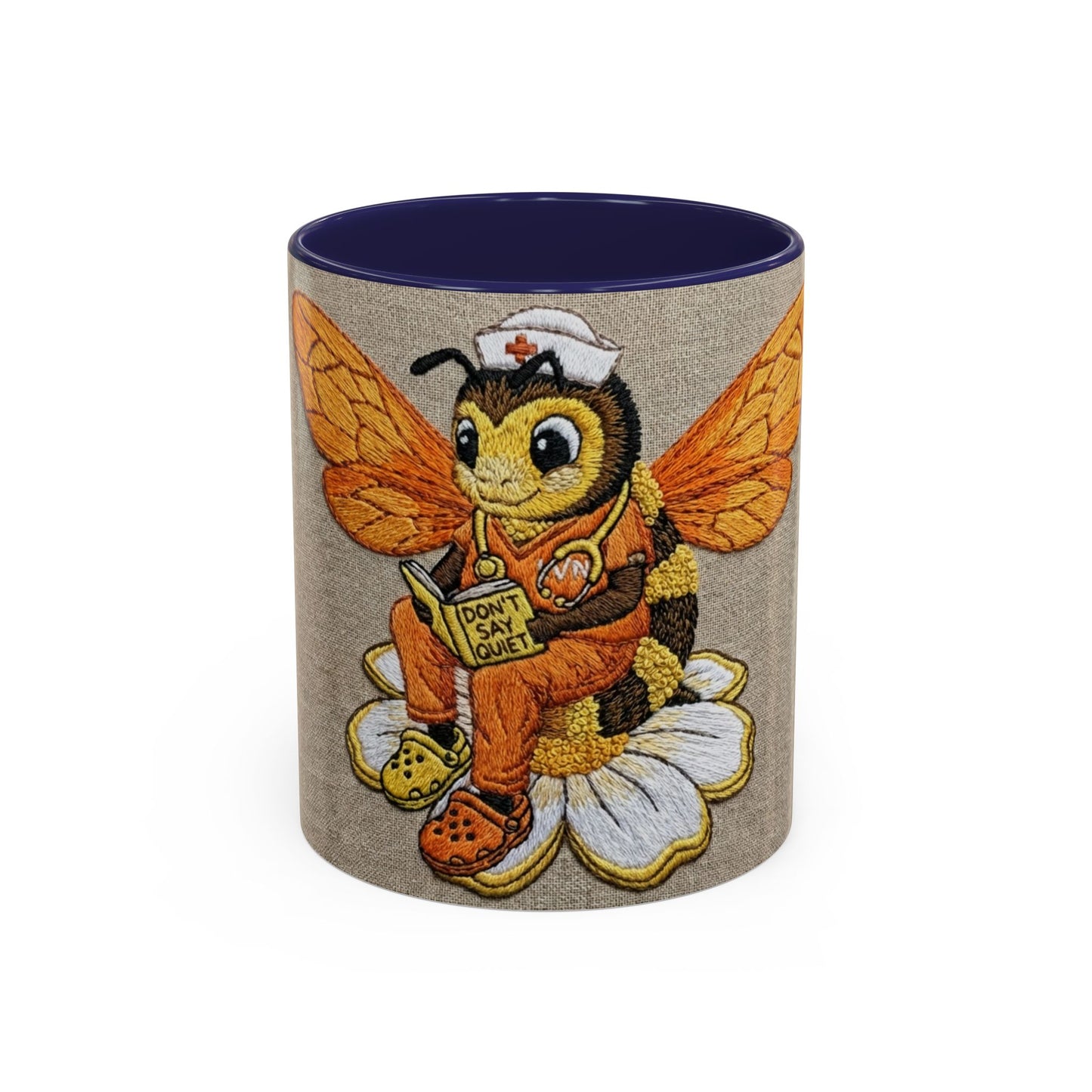 Bee Nurse Coffee Mug — Cute ‘Sleep Phy’ Floral Accent Mug (11/15oz)