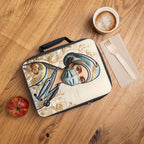 “Golden Shift” Embroidered Lunch Bag