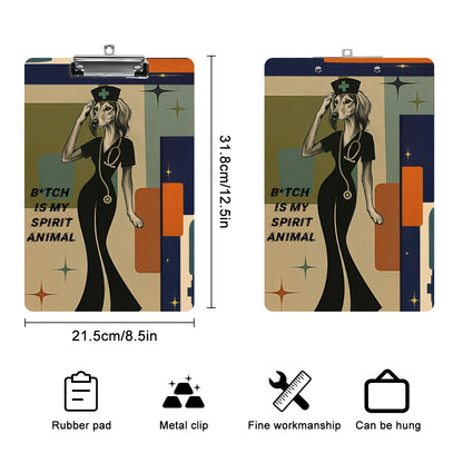 Spirit animal-Acrylic Clipboard