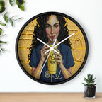 Wall Clock —RN Nurse Drinking  Illustration | Gift for Nurses