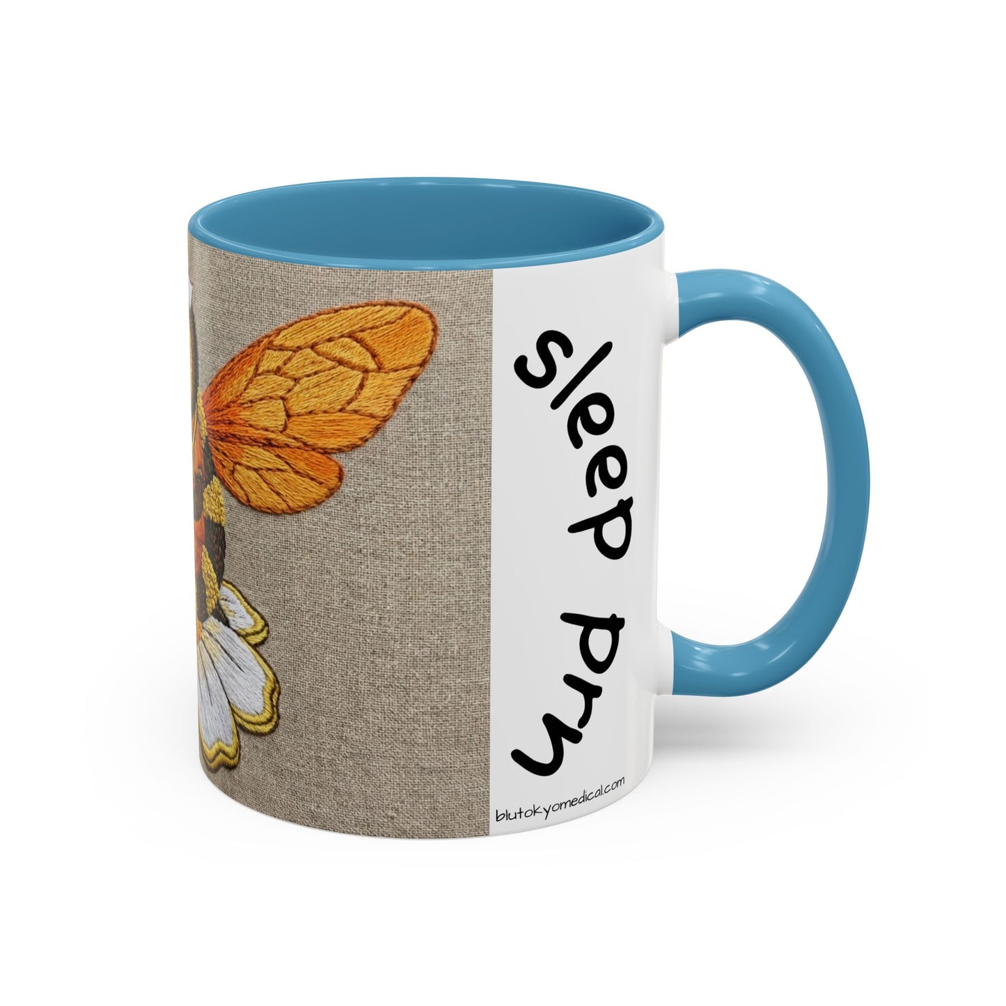 Bee Nurse Coffee Mug — Cute ‘Sleep Phy’ Floral Accent Mug (11/15oz)