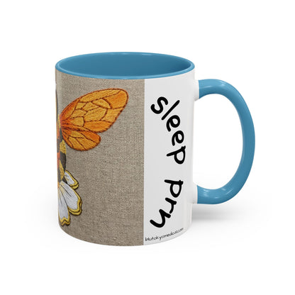 Bee Nurse Coffee Mug — Cute ‘Sleep Phy’ Floral Accent Mug (11/15oz)