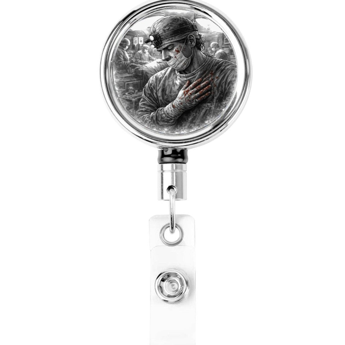 Operating Room Badge Reel – Blood, Grit & Heart