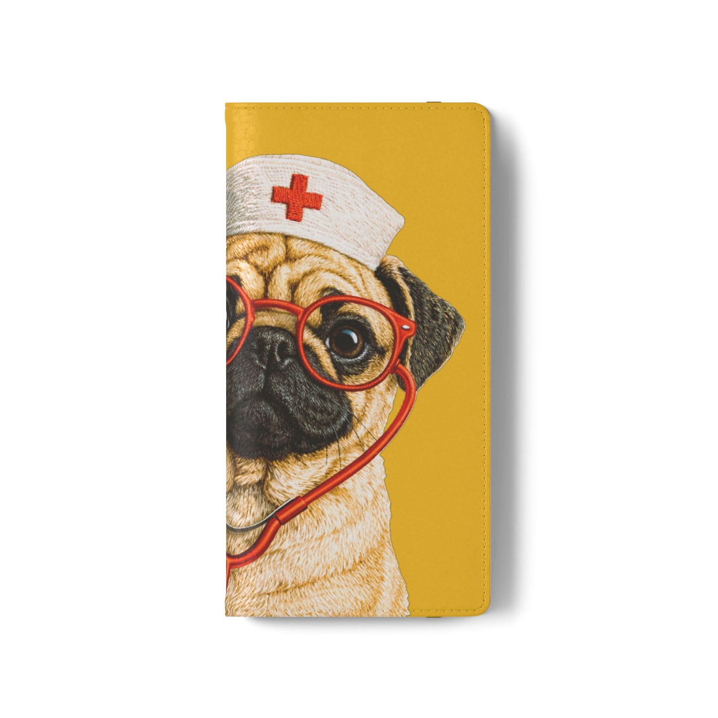 Pug Nurse Flip Phone Case – Cute Medical Phone Cover