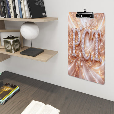 P.C.T. Clipboard – Golden Glow, Patient Care Power-Acrylic Clipboard