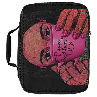 Lunch Bag — 'I Save Lives' Nurse Coffee Illustration Insulated Lunch Tote