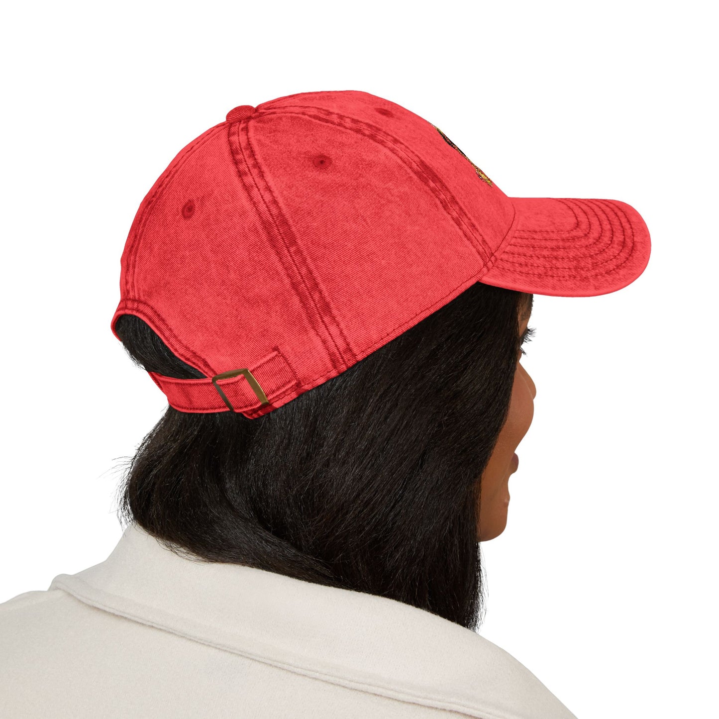 Embroidered Pug Nurse Vintage Cap — “colon: a punctuation mark that went too far.”