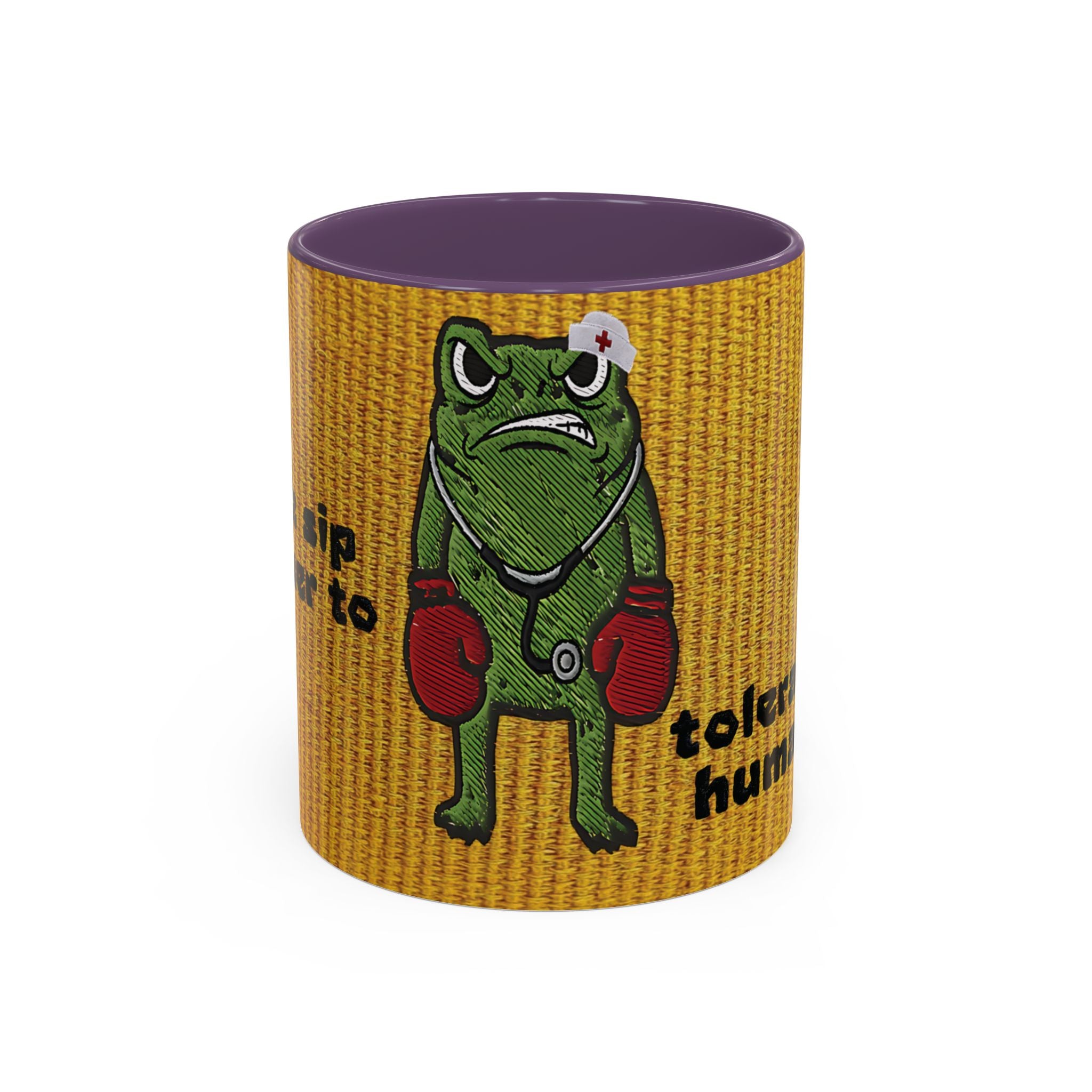 Boxing  Nurse Frog Coffee Mug (11, 15oz)
