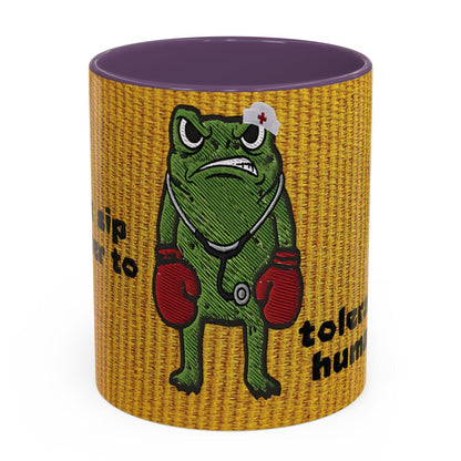 Boxing  Nurse Frog Coffee Mug (11, 15oz)