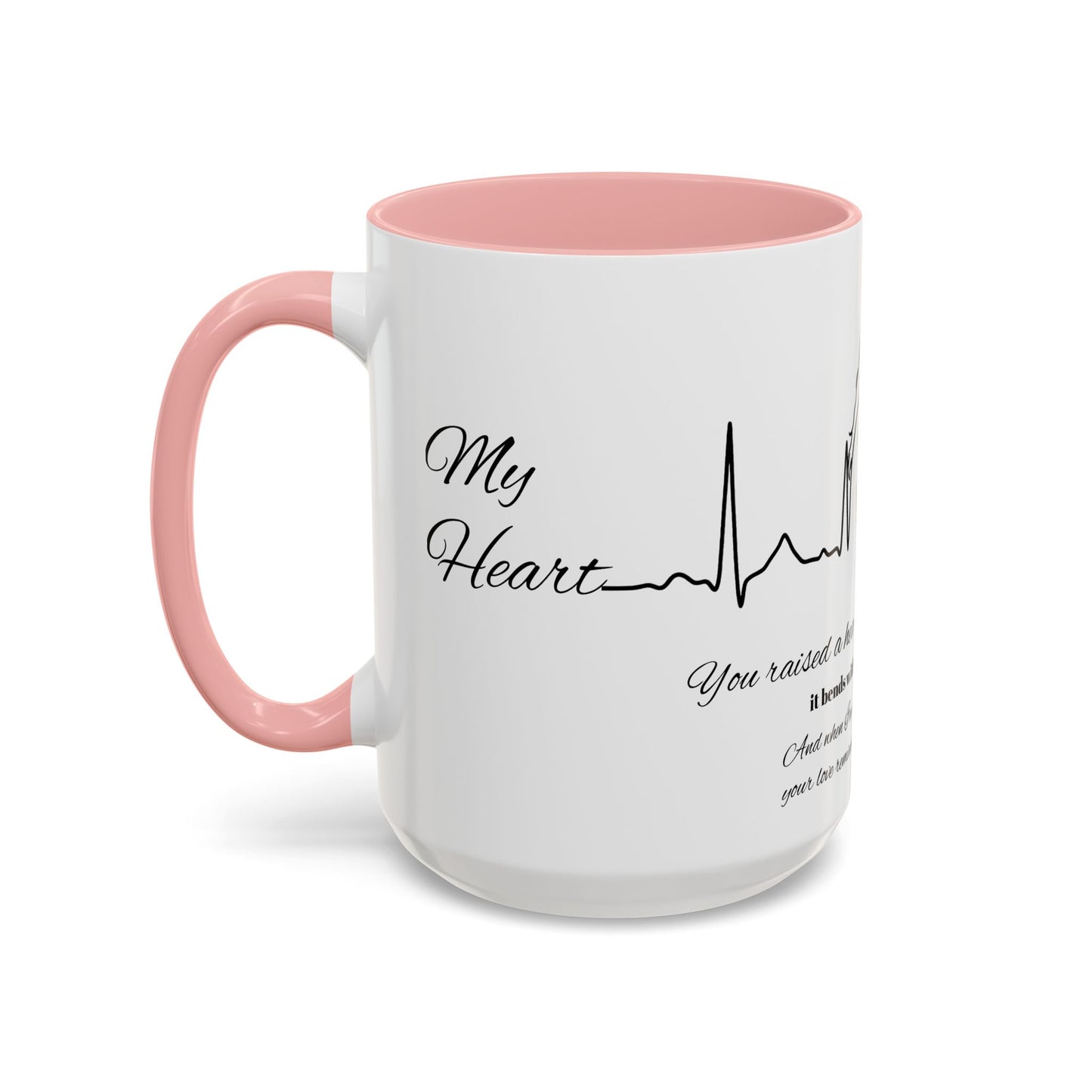 Mothers Day Mug Accent Coffee Mug (11, 15oz) The Heart Behind My Scrubs