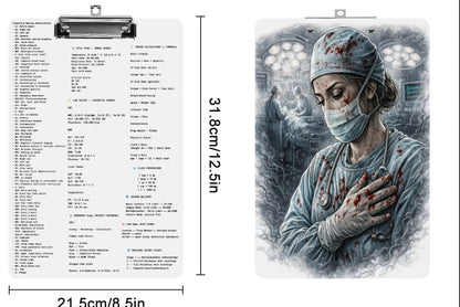 The Weight of the Work Acrylic Clipboard