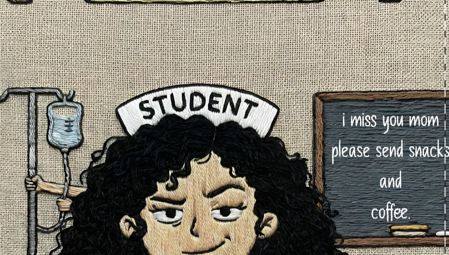 "Surviving Nursing School: Study Hall Flame” — 13.75oz "Surviving Nursing School"