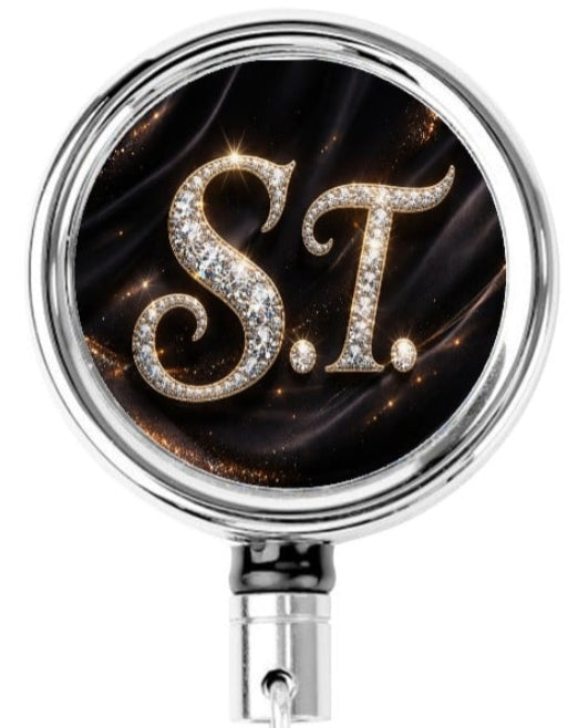 S.T. Badge Reel – Black Diamond Strength-Heavy Duty Metal Badge Reel