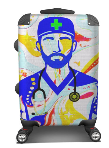 Chromatic Clinician — Abstract Medical Art Suitcase