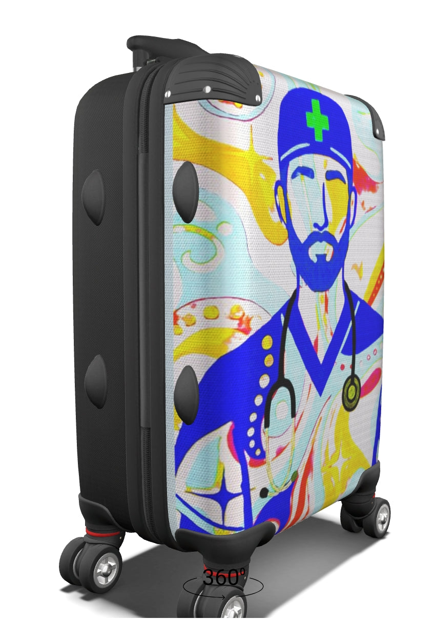Chromatic Clinician — Abstract Medical Art Suitcase