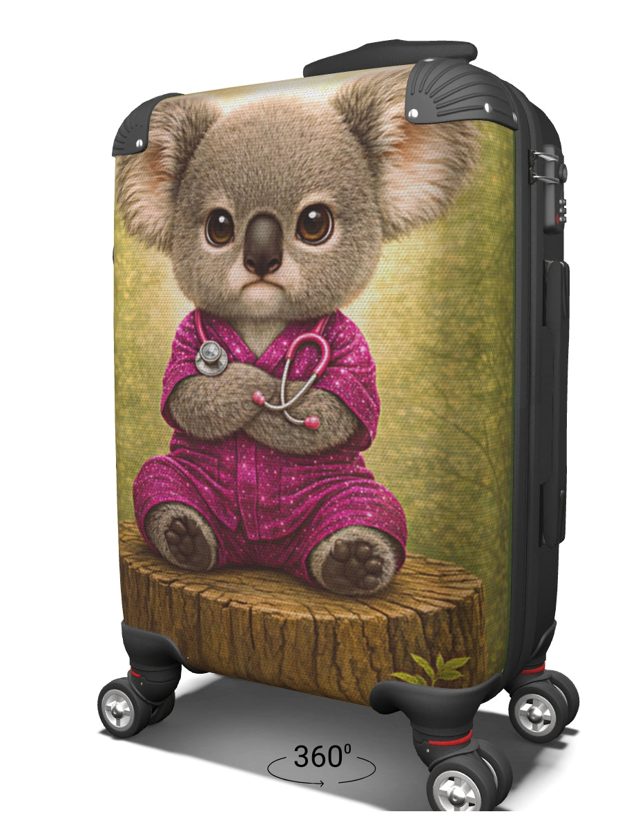 Pink Polka‑Dot Koala Clinician Suitcase™