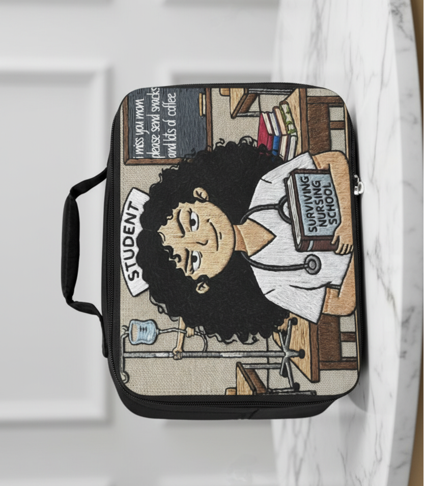 Surviving Nursing School Lunch Bag — "I miss you mom, please send snacks and lots of coffee"