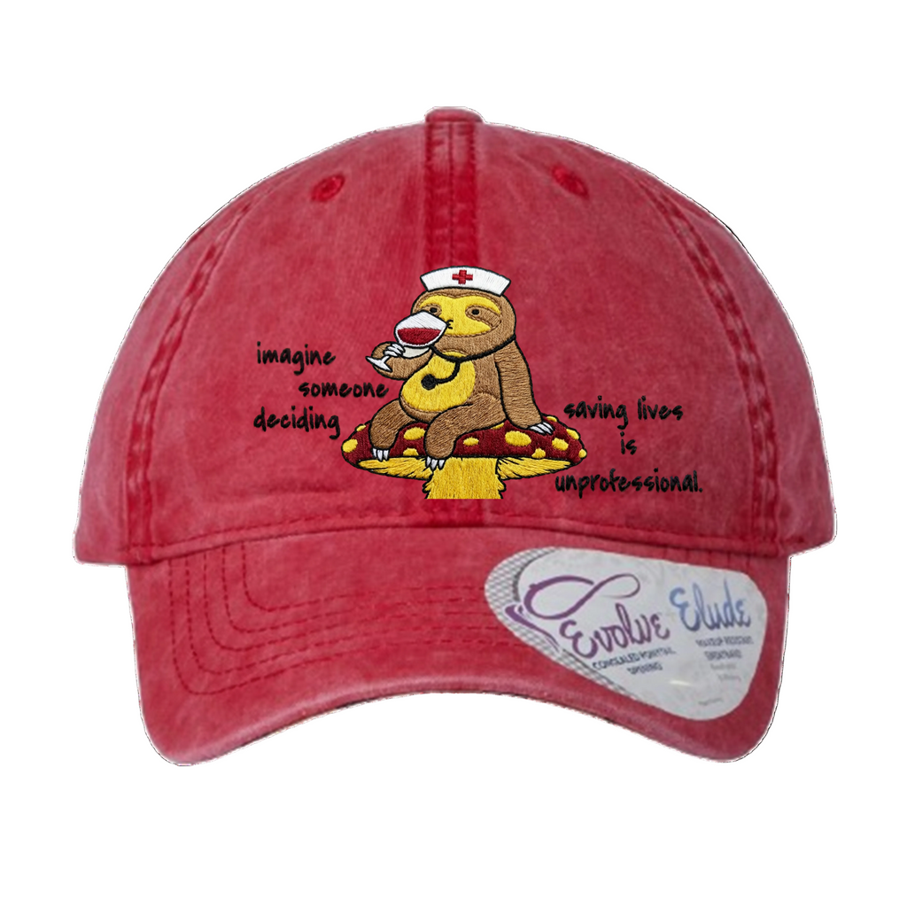 Women's (Embroidery) imagine someone deciding, saving lives is "unprofessional" nurse cap