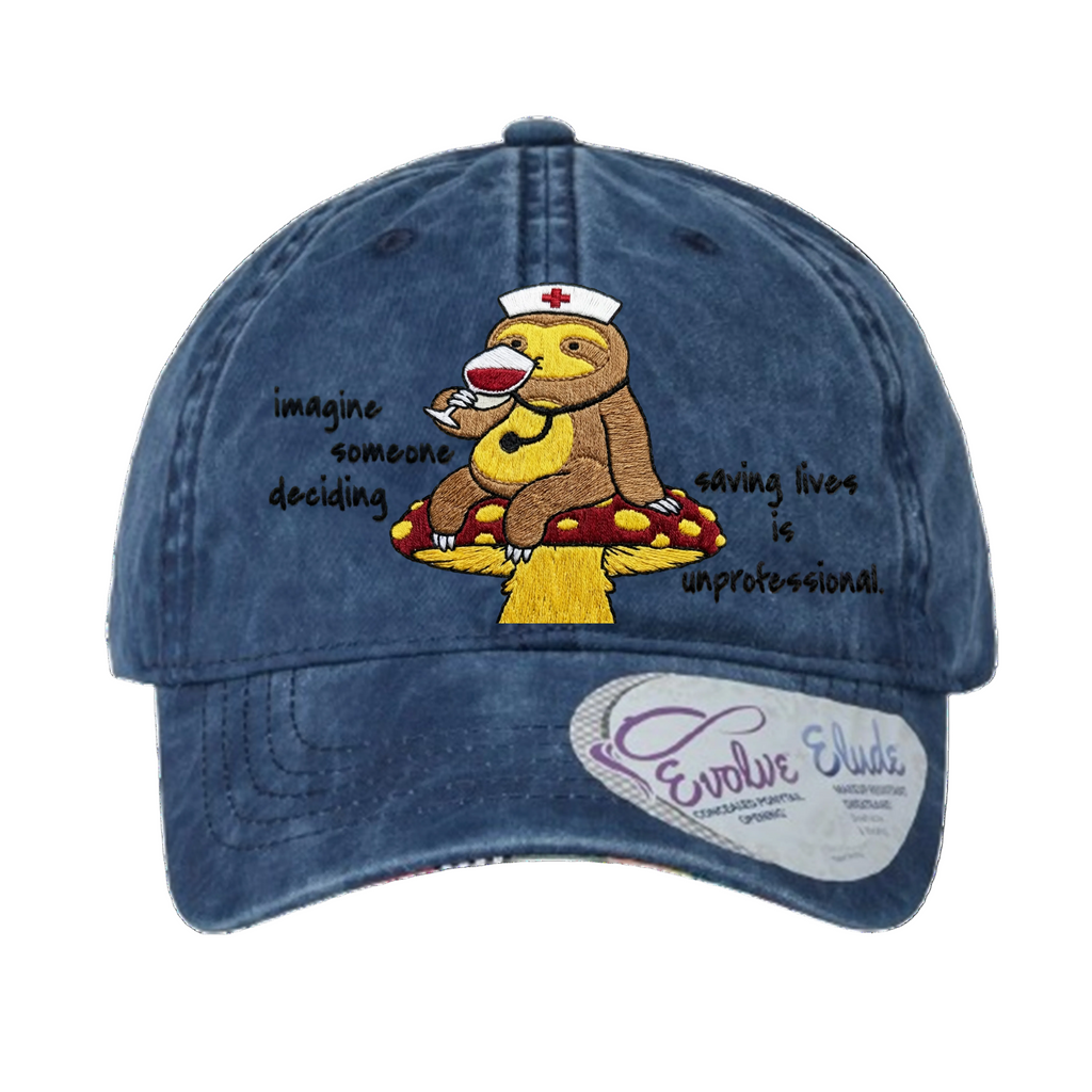 Women's (Embroidery) imagine someone deciding, saving lives is "unprofessional" nurse cap