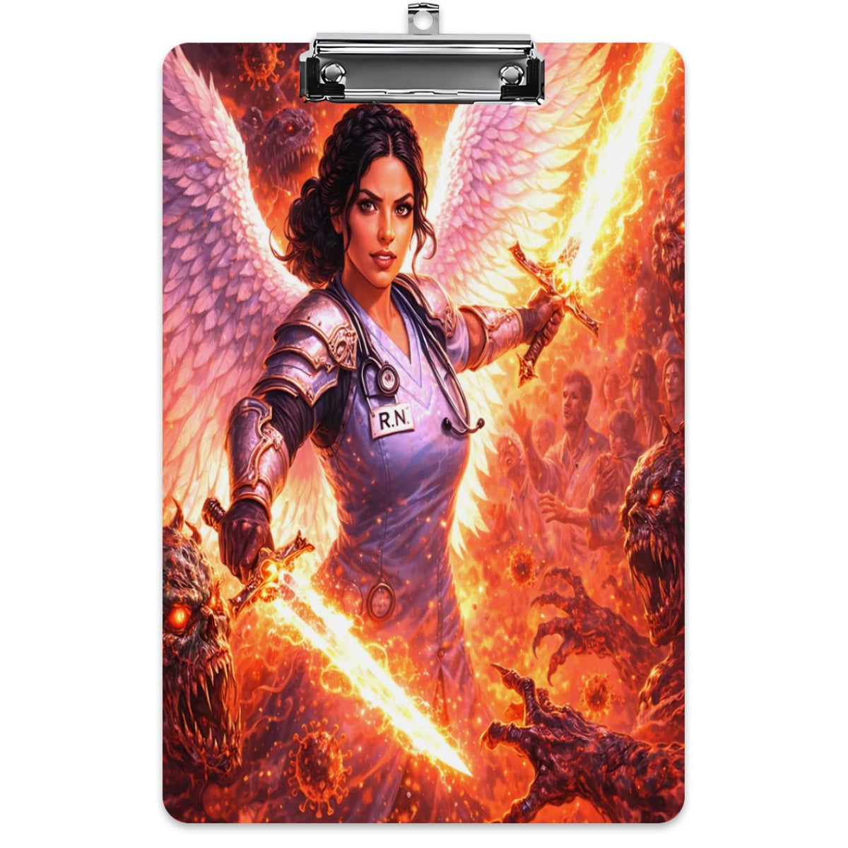Celestial Warrior-RN Acrylic Clipboard