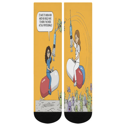 Shift Warriors Socks — Unbothered, Unprofessional, Unstoppable