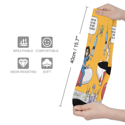 Shift Warriors Socks — Unbothered, Unprofessional, Unstoppable