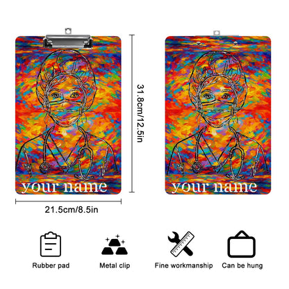 Brushstroke Hero: Abstract  Clipboard-Acrylic Clipboard