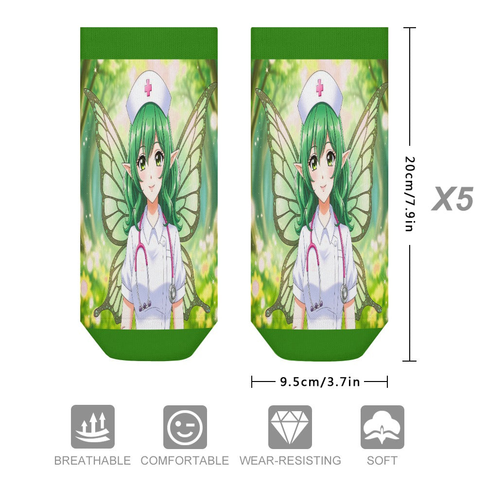 Trending BluTokyo Fairy Nurse Socks (5 Pairs Of The Same Picture)