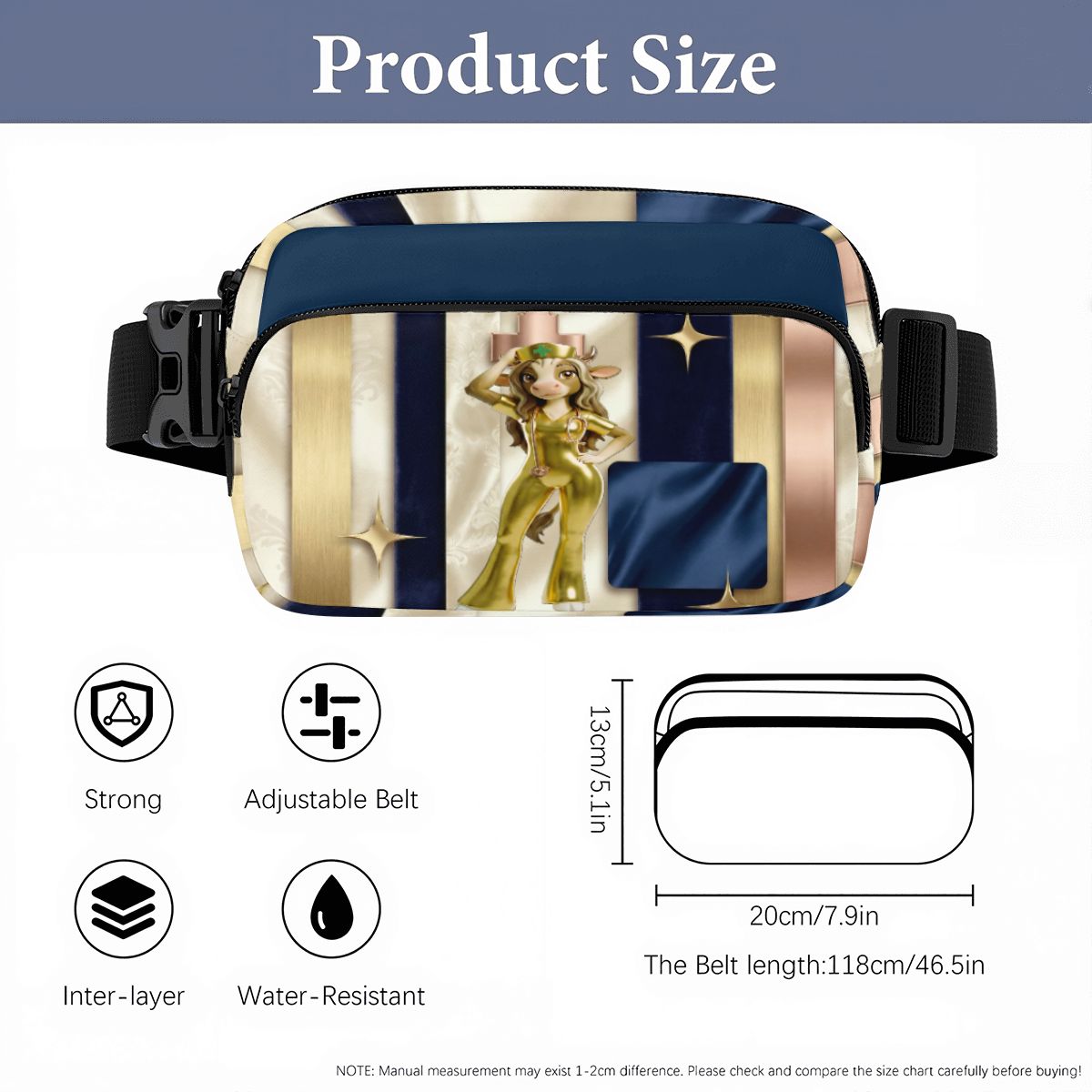 BluTokyo Goldline Luxe Fanny Pack