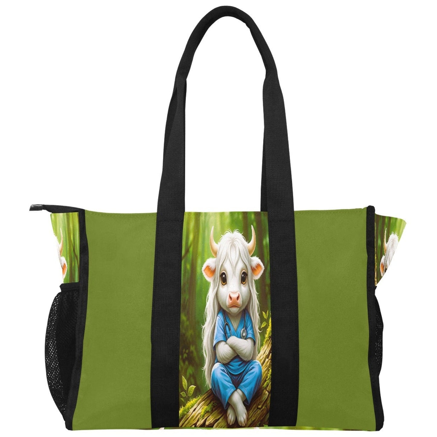 Medical Work Tote with Goat Character