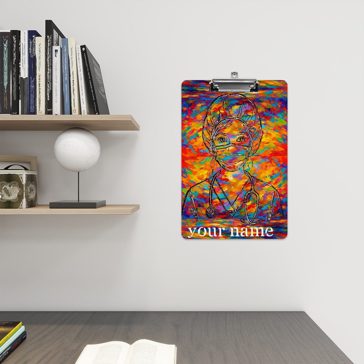 Brushstroke Hero: Abstract  Clipboard-Acrylic Clipboard