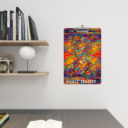 Brushstroke Hero: Abstract  Clipboard-Acrylic Clipboard