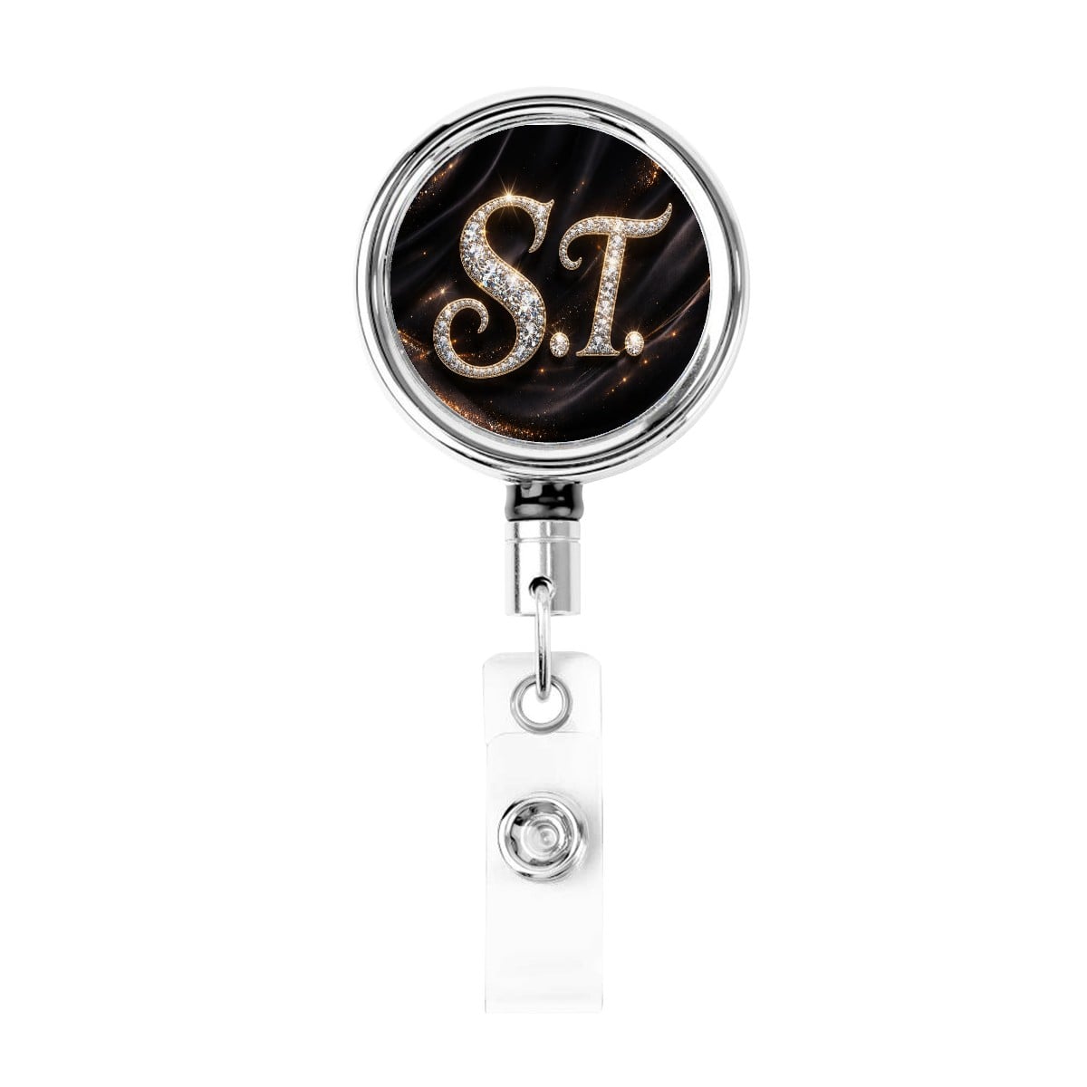 S.T. Badge Reel – Black Diamond Strength-Heavy Duty Metal Badge Reel