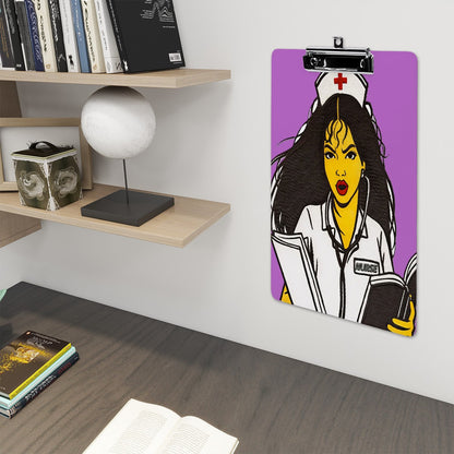 Acrylic Pop Art Nurse Clipboard