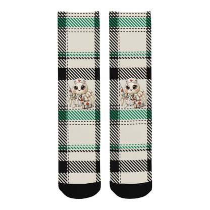 Trending Kawaii White Spider Nurse Crew Socks