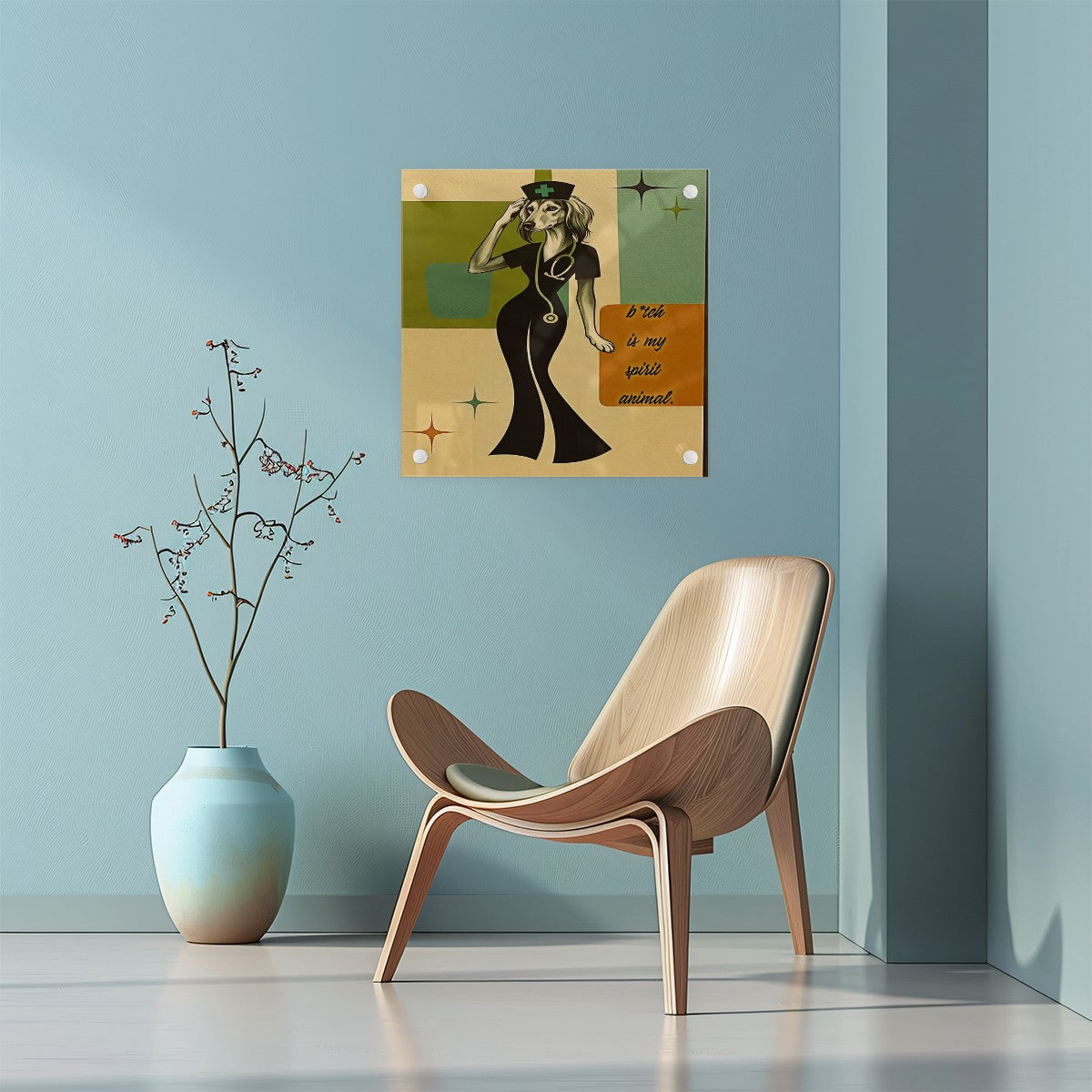 Nurse Spirit Animal-Acrylic Wall Art Prints Square (Punched Type)