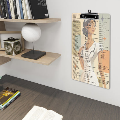 BluTokyo Nurse Reference Clipboard — Clinical Luxe Edition