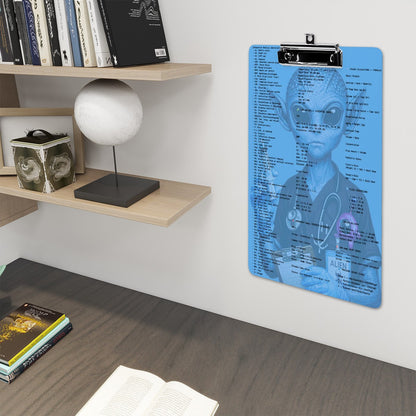 Galactic RN Clipboard — Sci‑Fi Nurse with Quick‑Check Charts