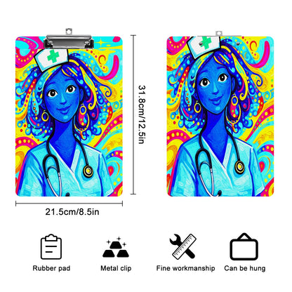 Dazzling twist-Acrylic Clipboard