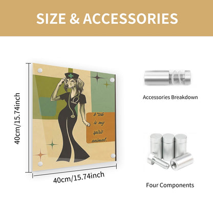 Nurse Spirit Animal-Acrylic Wall Art Prints Square (Punched Type)