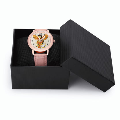 Bee-yond the call- L.V.N. Leather Watch