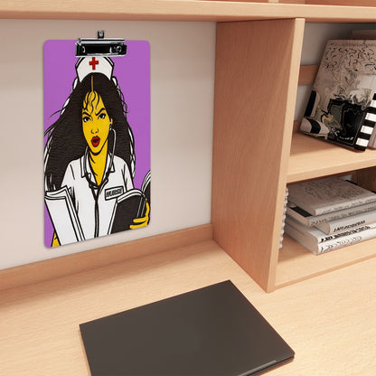 Acrylic Pop Art Nurse Clipboard