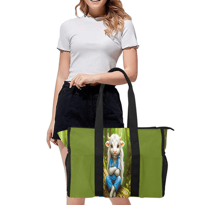 Medical Work Tote with Goat Character