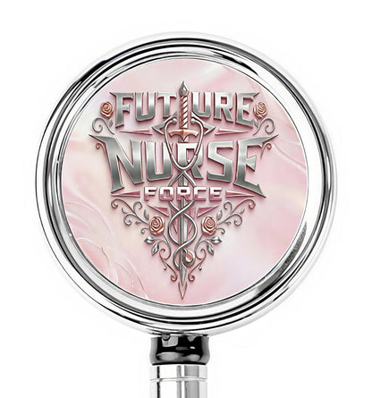 Future Nurse Force – “Pink Power” Heavy Duty Metal Badge Reel