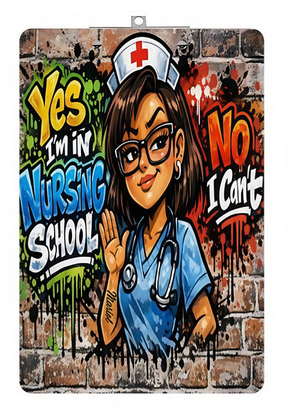 "Ink & Impact: Personalized Nursing School Clipboard"Edition Acrylic Clipboard