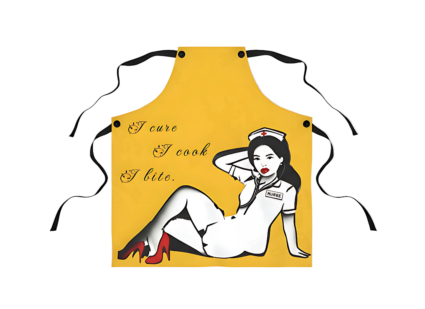 Not your average apron. Not your average nurse.